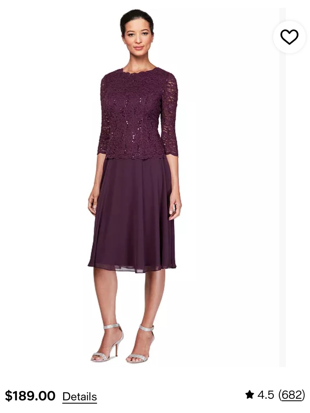 NWT Alex evenings dress